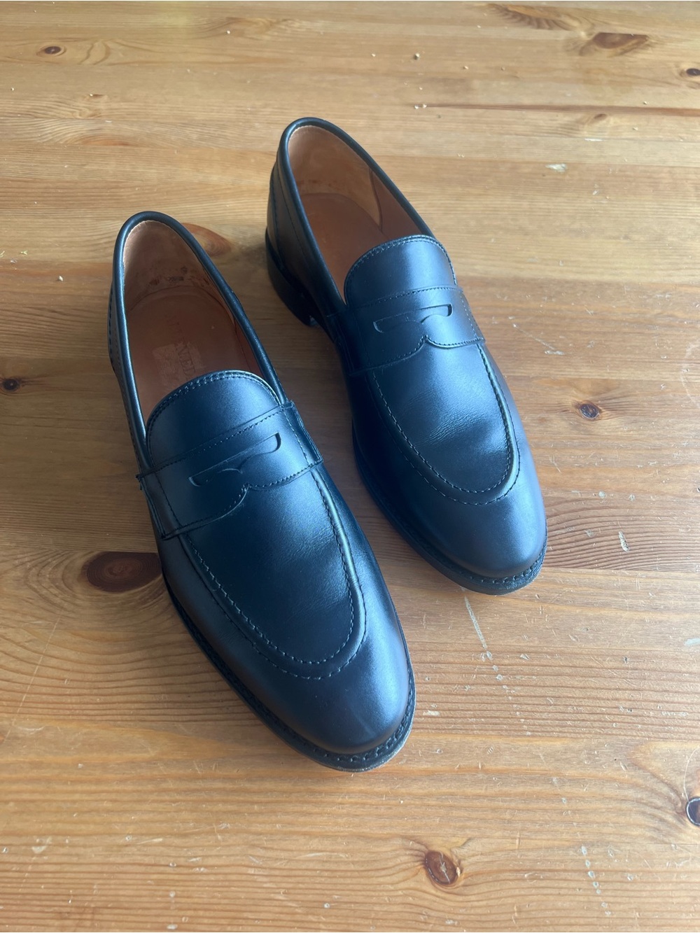 Allen Edmonds Randolph Black Penny Loafers